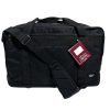 44L Foldable Duffel Bag Gym Sports Luggage Travel Foldaway School Bags - Black - Image 2