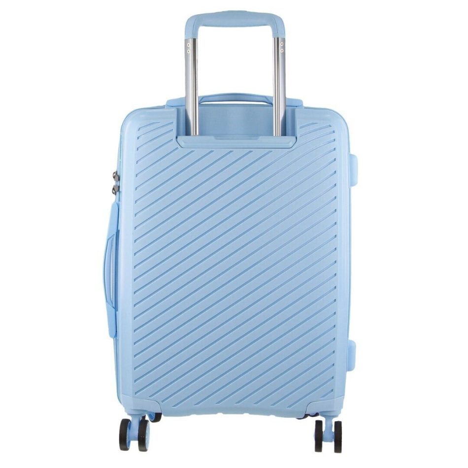 Pierre Cardin Inspired Milleni Hardshell 3-Piece Luggage Bag Set Travel Suitcase - Blue - Image 5