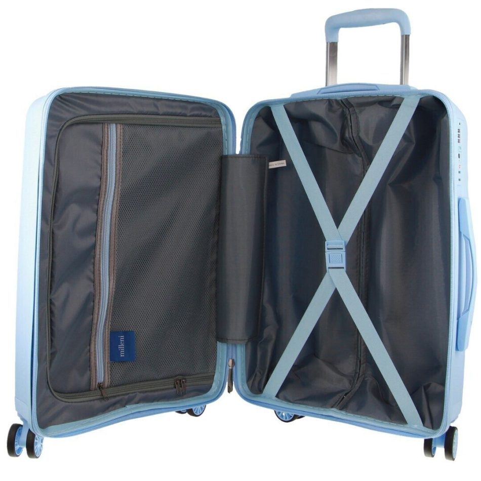 Pierre Cardin Inspired Milleni Hardshell 3-Piece Luggage Bag Set Travel Suitcase - Blue - Image 6