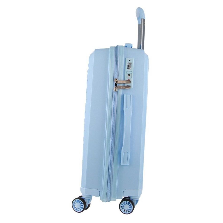 Pierre Cardin Inspired Milleni Hardshell 3-Piece Luggage Bag Set Travel Suitcase - Blue - Image 7