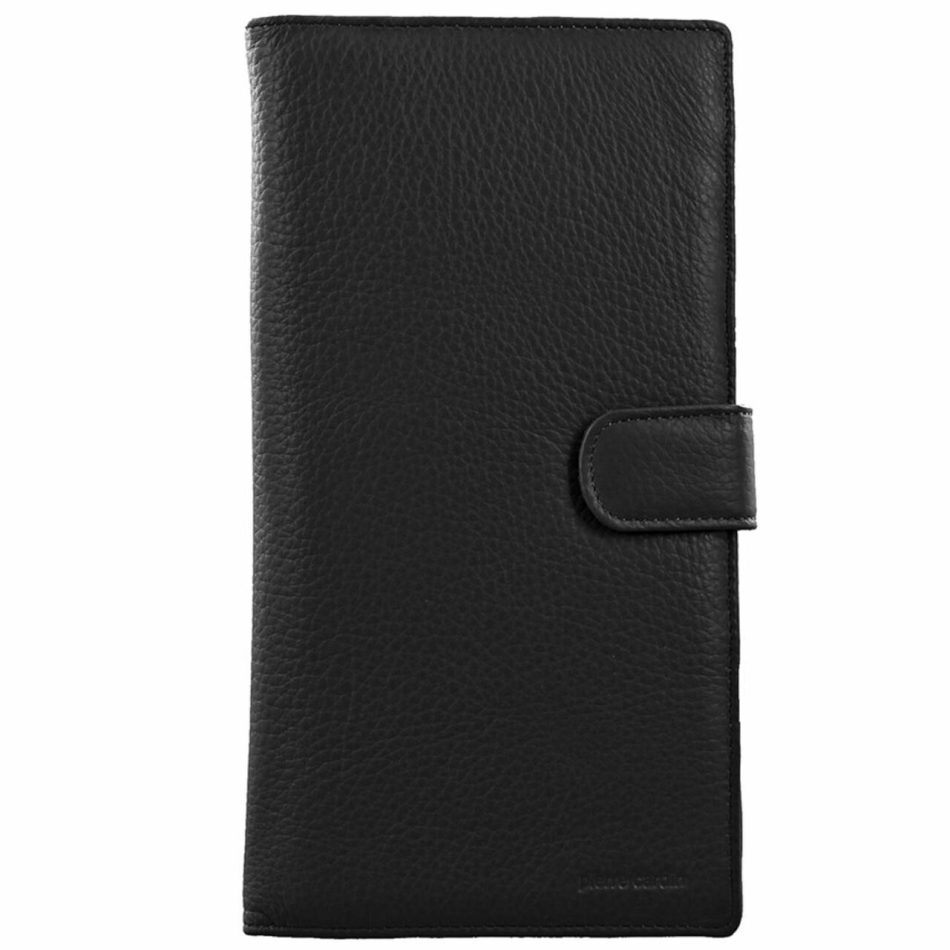 Pierre Cardin Leather Passport Holder Travel Wallet w/ RFID Protection - Black - Image 3