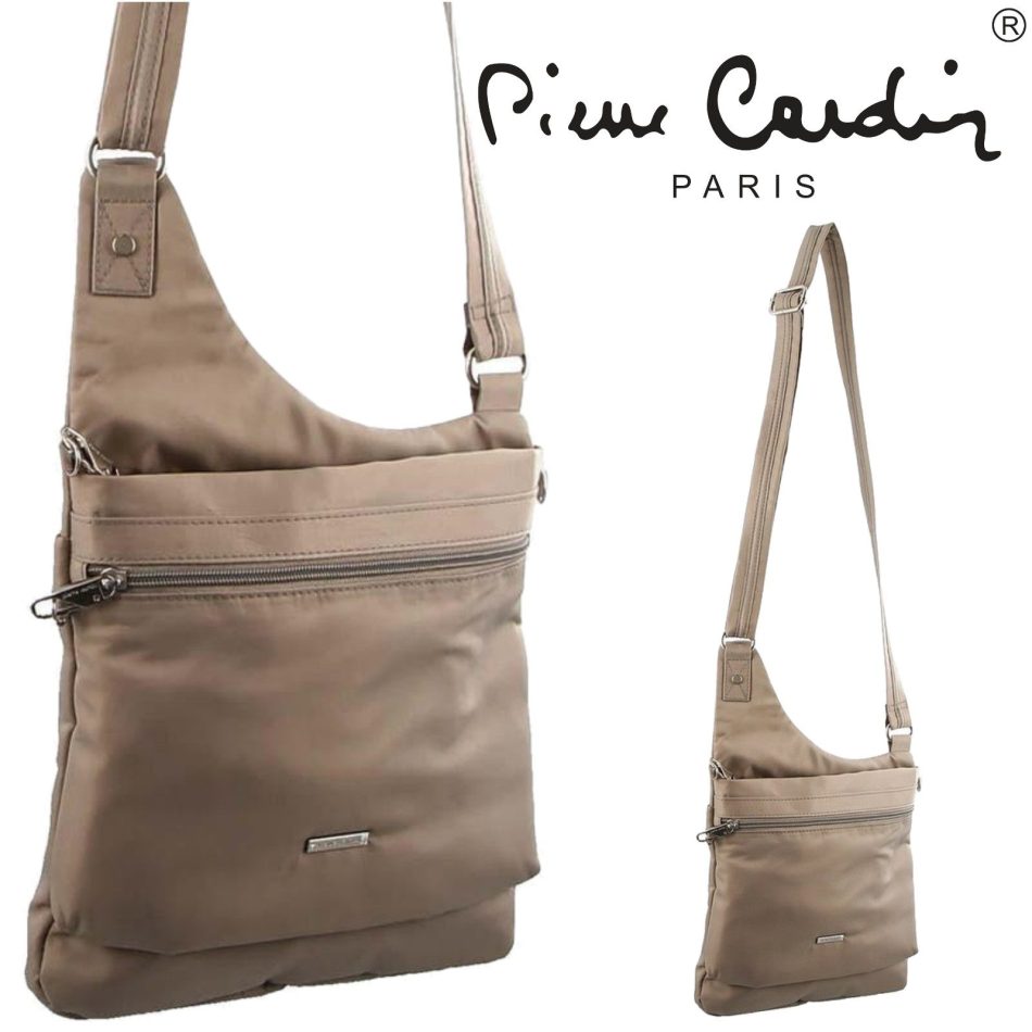 Pierre Cardin RFID Cross Body Bag Travel Anti-Theft Slash Proof Sling - Taupe - Image 4