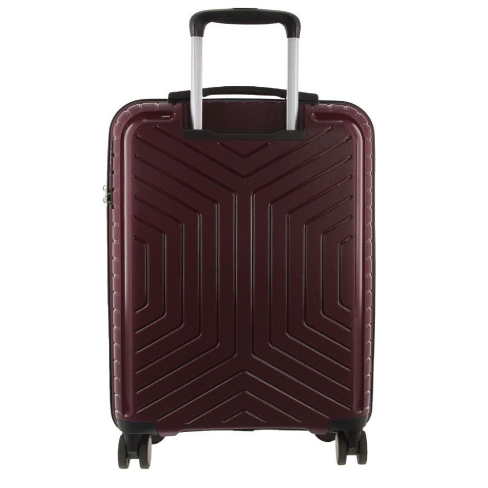 Pierre Cardin 53cm Cabin Hard-Shell Suitcase Travel Luggage Bag - Burgundy - Image 3