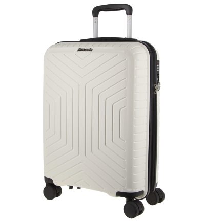Pierre Cardin 76cm Large Hard-Shell Suitcase Travel Luggage Bag - White