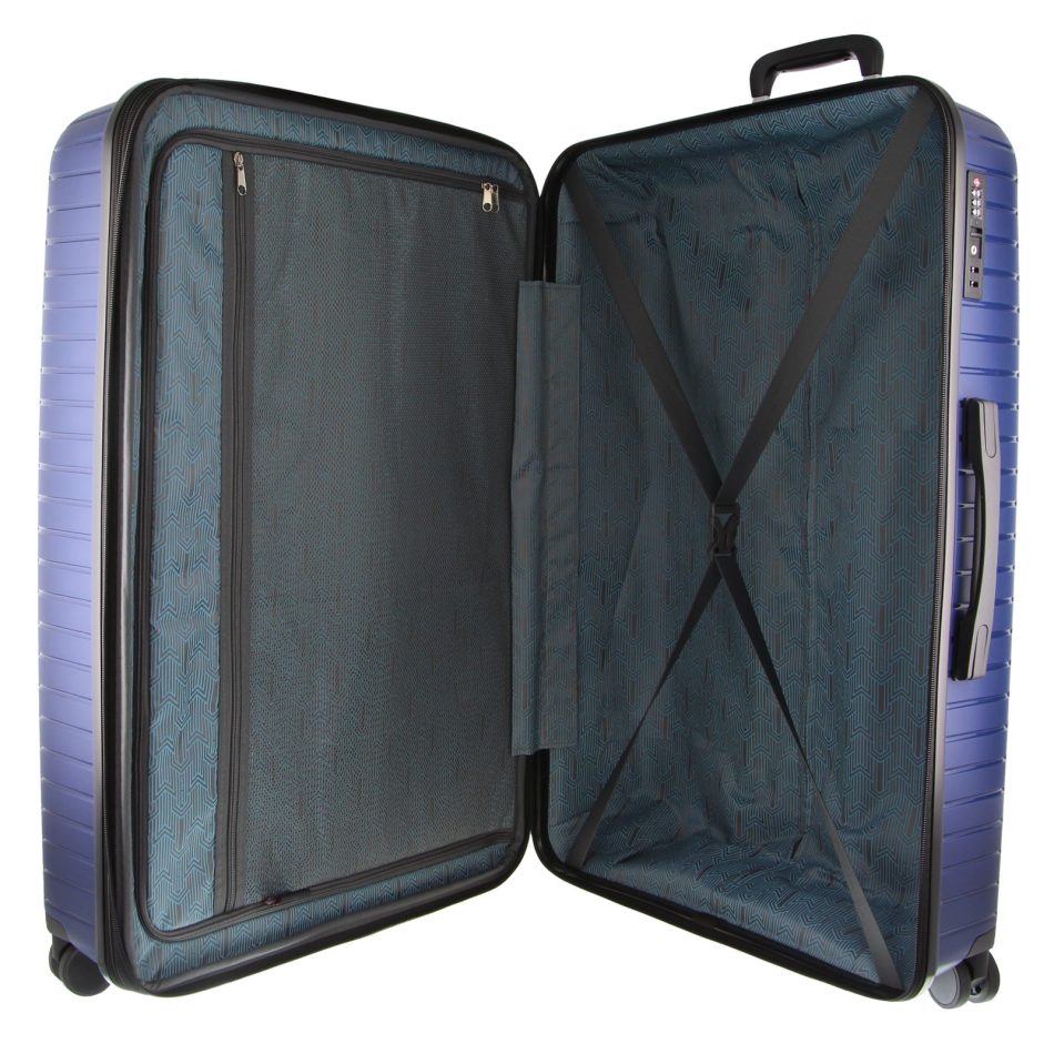 Pierre Cardin 65cm Medium Hard-Shell Suitcase Travel Luggage Bag - Navy - Image 4