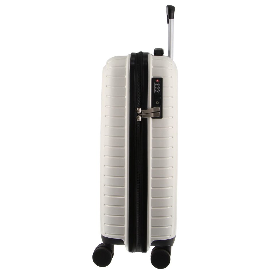 Pierre Cardin 65cm Medium Hard-Shell Suitcase Travel Luggage Bag - White - Image 5