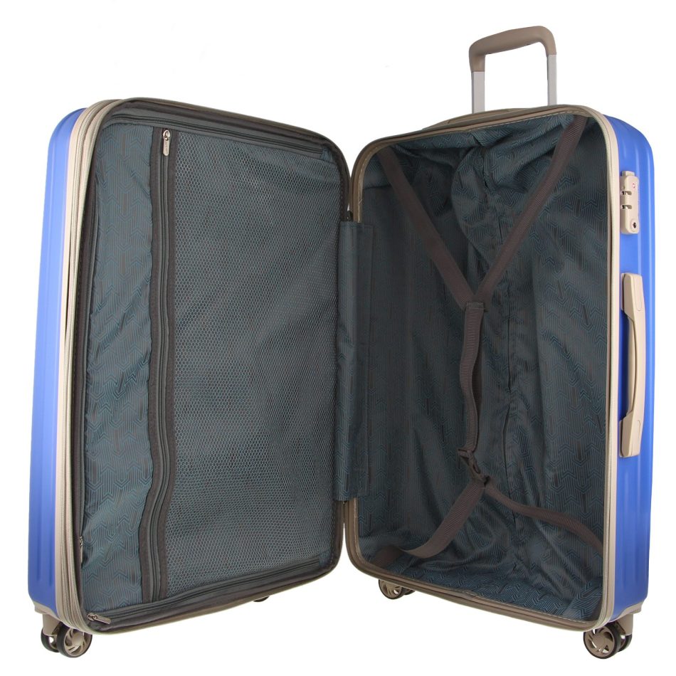 Pierre Cardin Hardshell Cabin Luggage Bag Travel Carry On TSA 54cm (49L) - Ocean - Image 5
