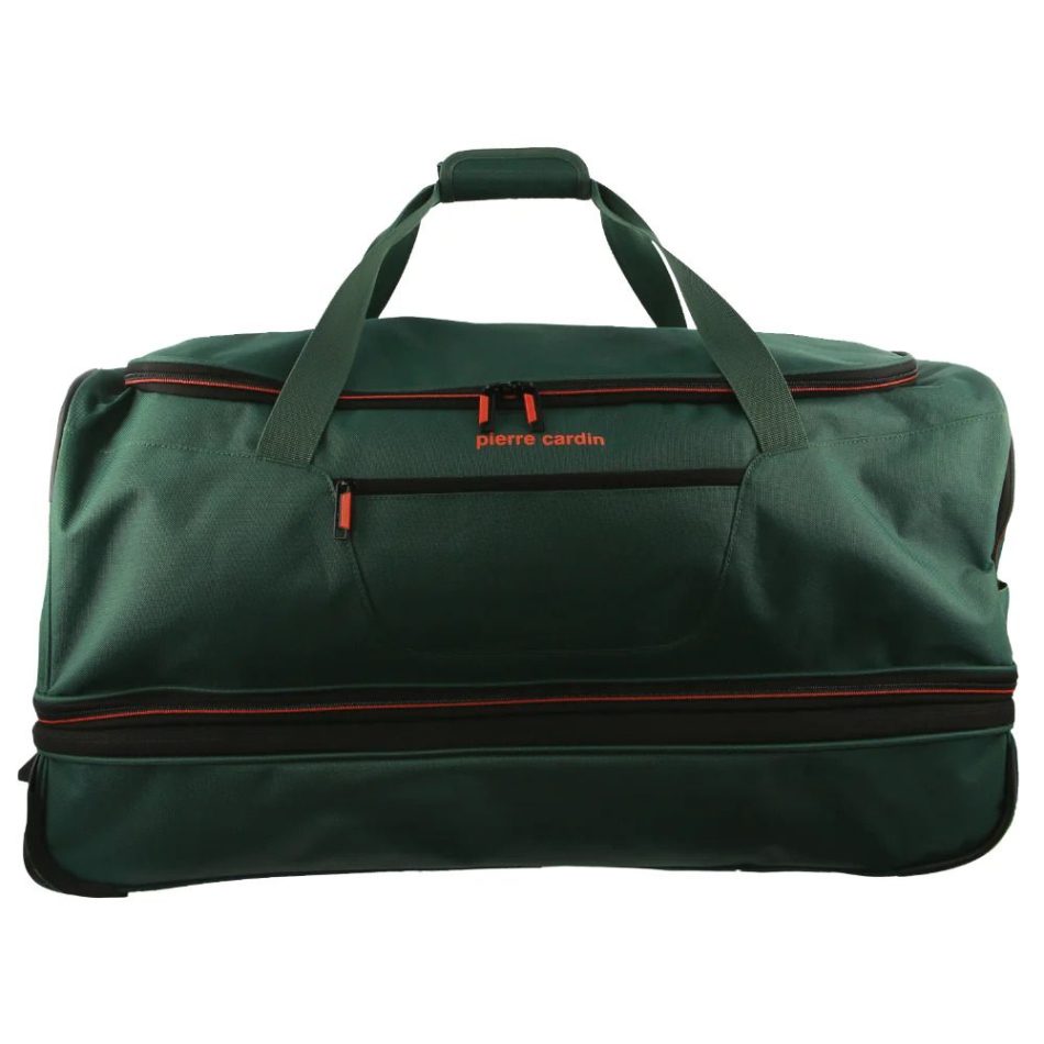 Pierre Cardin Trolley Bag Medium Soft Travel Luggage Wheeled Duffle 72cm - Green - Image 3