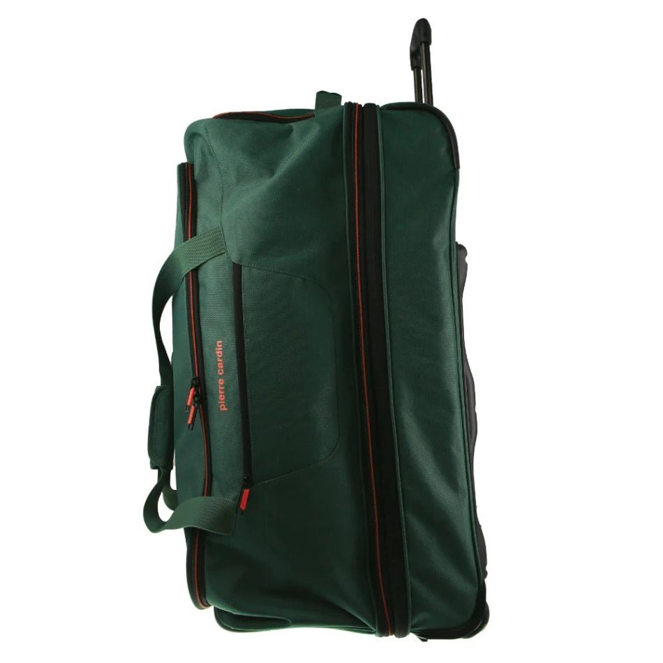 Pierre Cardin Trolley Bag Medium Soft Travel Luggage Wheeled Duffle 72cm - Green - Image 4