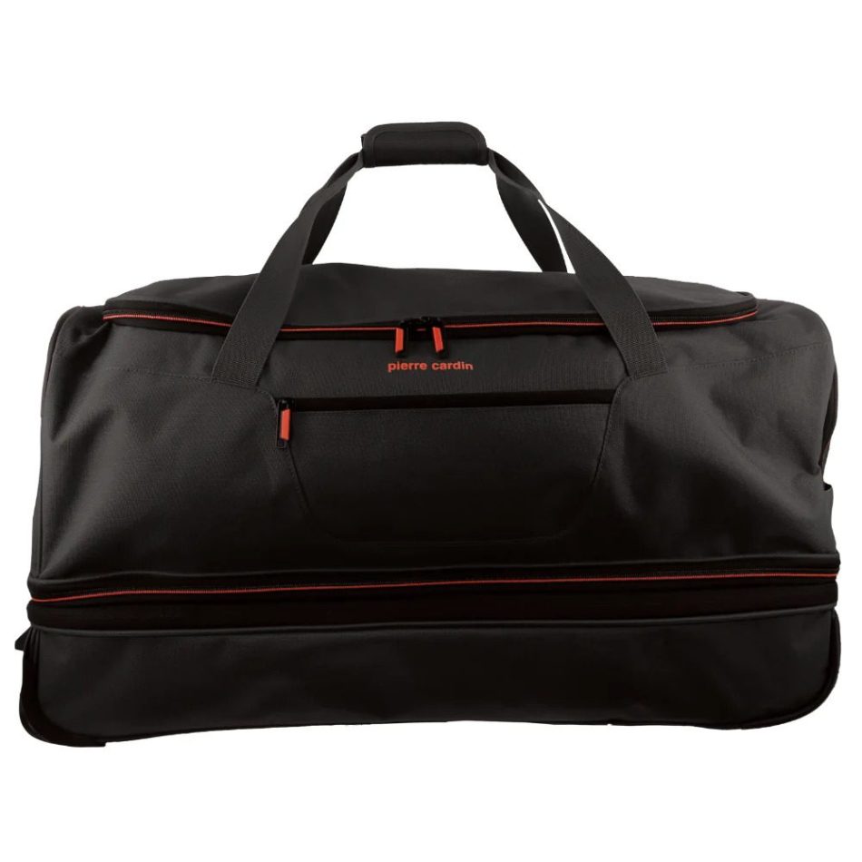 Pierre Cardin Trolley Bag Large Soft Travel Luggage Wheeled Duffle 82cm - Black - Image 4