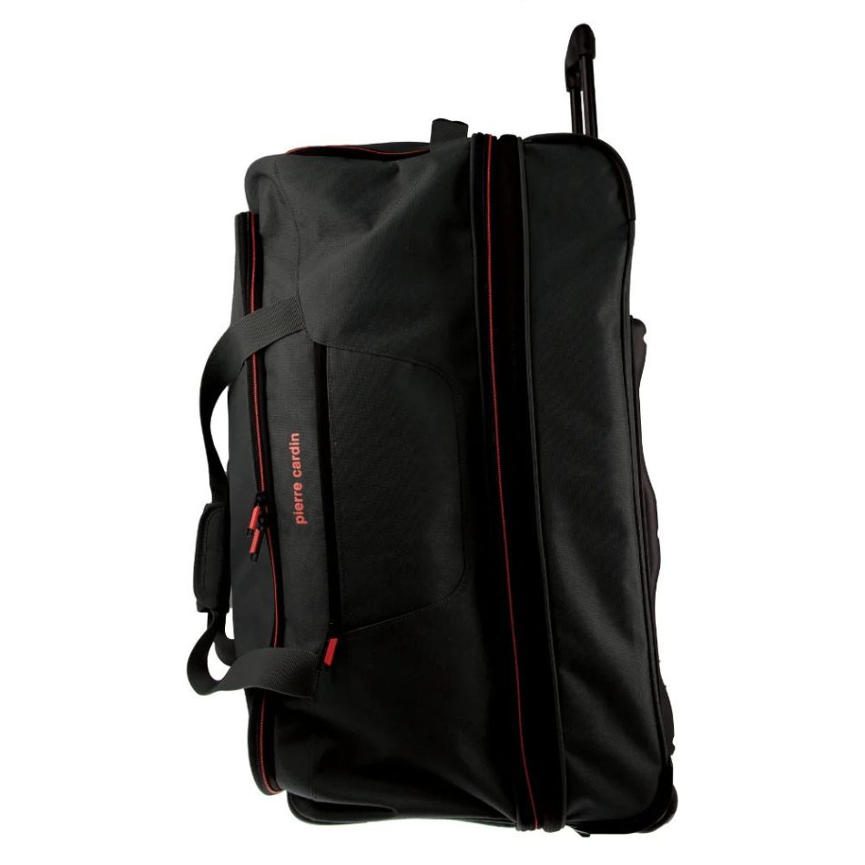 Pierre Cardin Trolley Bag Large Soft Travel Luggage Wheeled Duffle 82cm - Black - Image 5