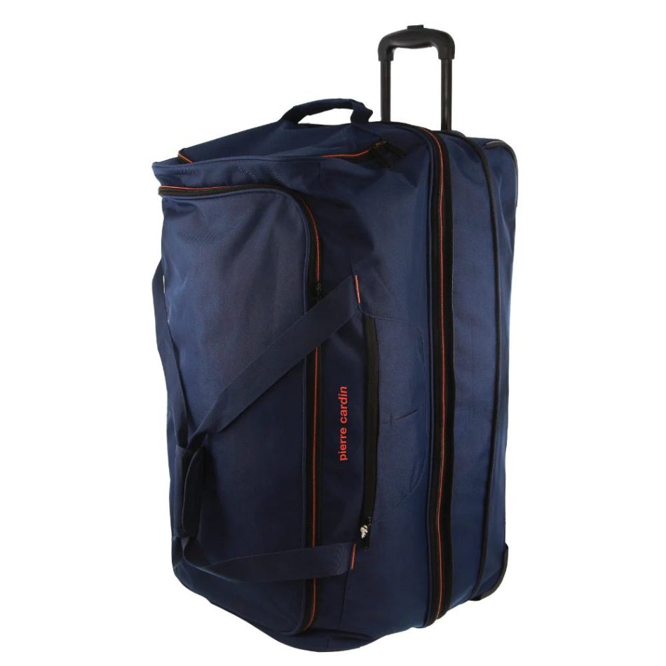 Pierre Cardin Trolley Bag Large Soft Travel Luggage Wheeled Duffle 82 Cm - Navy - Image 2