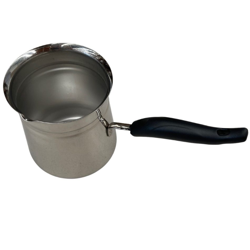 1.2L TURKISH COFFEE POT Milk Warmer Jug w Handle STAINLESS STEEL - Image 2