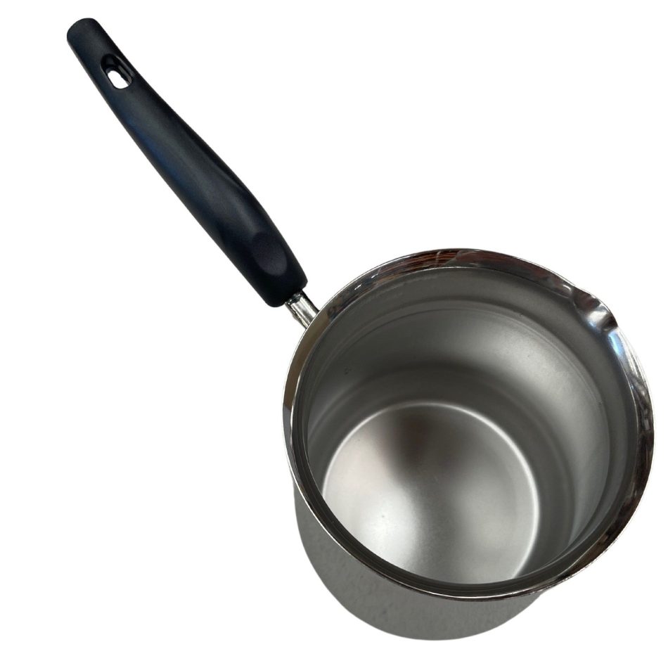 1.2L TURKISH COFFEE POT Milk Warmer Jug w Handle STAINLESS STEEL - Image 3