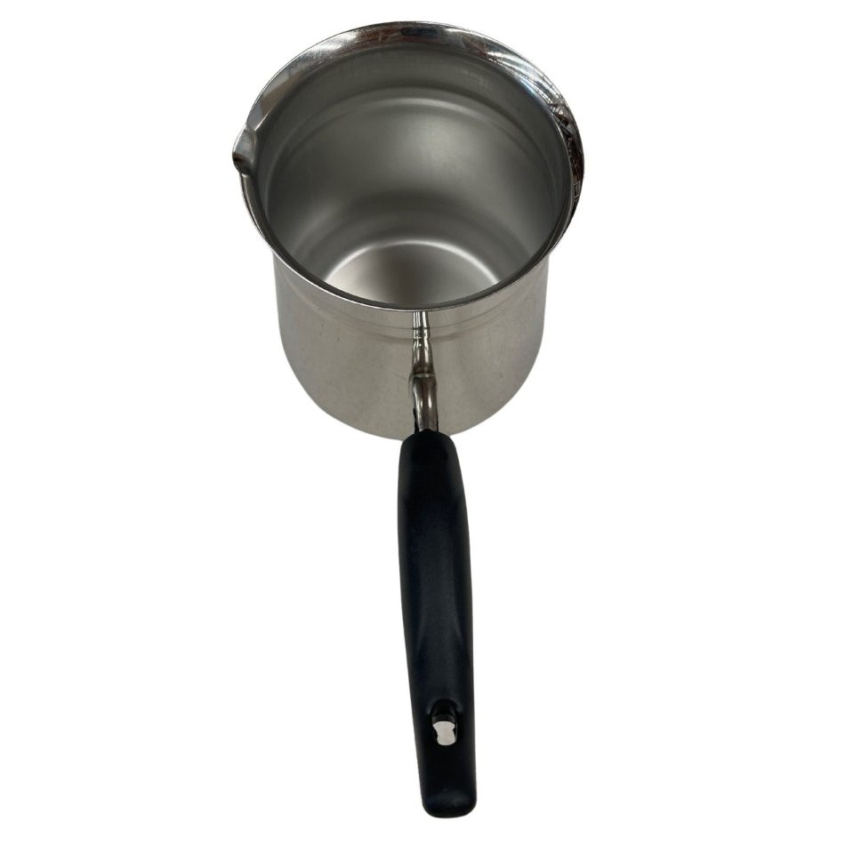 1.2L TURKISH COFFEE POT Milk Warmer Jug w Handle STAINLESS STEEL - Image 5