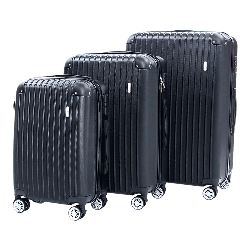 Delegate Suitcases Luggage Set 20" 24" 28"Carry On Trolley TSA Travel Bag