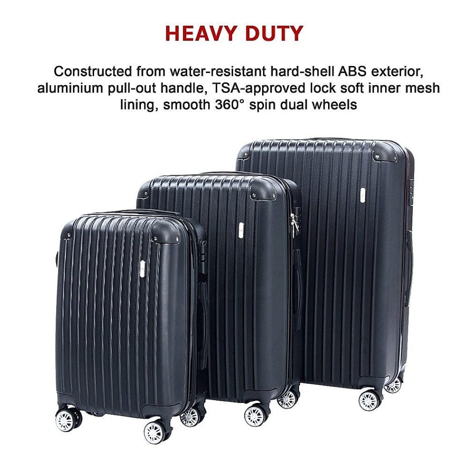 Delegate Suitcases Luggage Set 20" 24" 28"Carry On Trolley TSA Travel Bag - Image 7