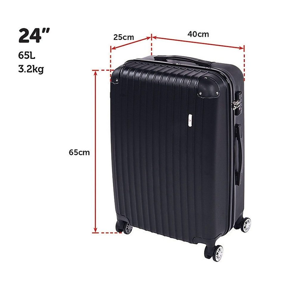 Delegate Suitcases Luggage Set 20" 24" 28"Carry On Trolley TSA Travel Bag - Image 8