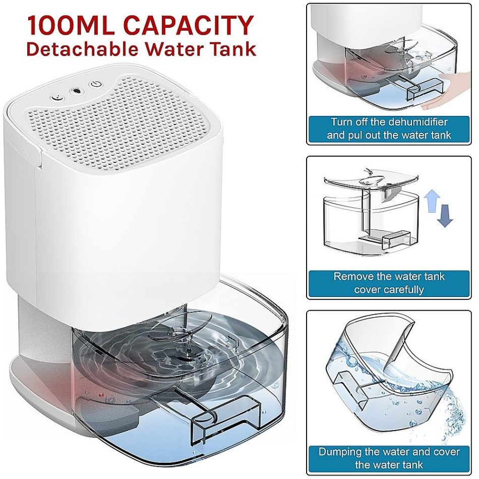 1000ML Mini Dehumidifier Portable Air Dryer Office Moisture Absorber Machine - Image 6