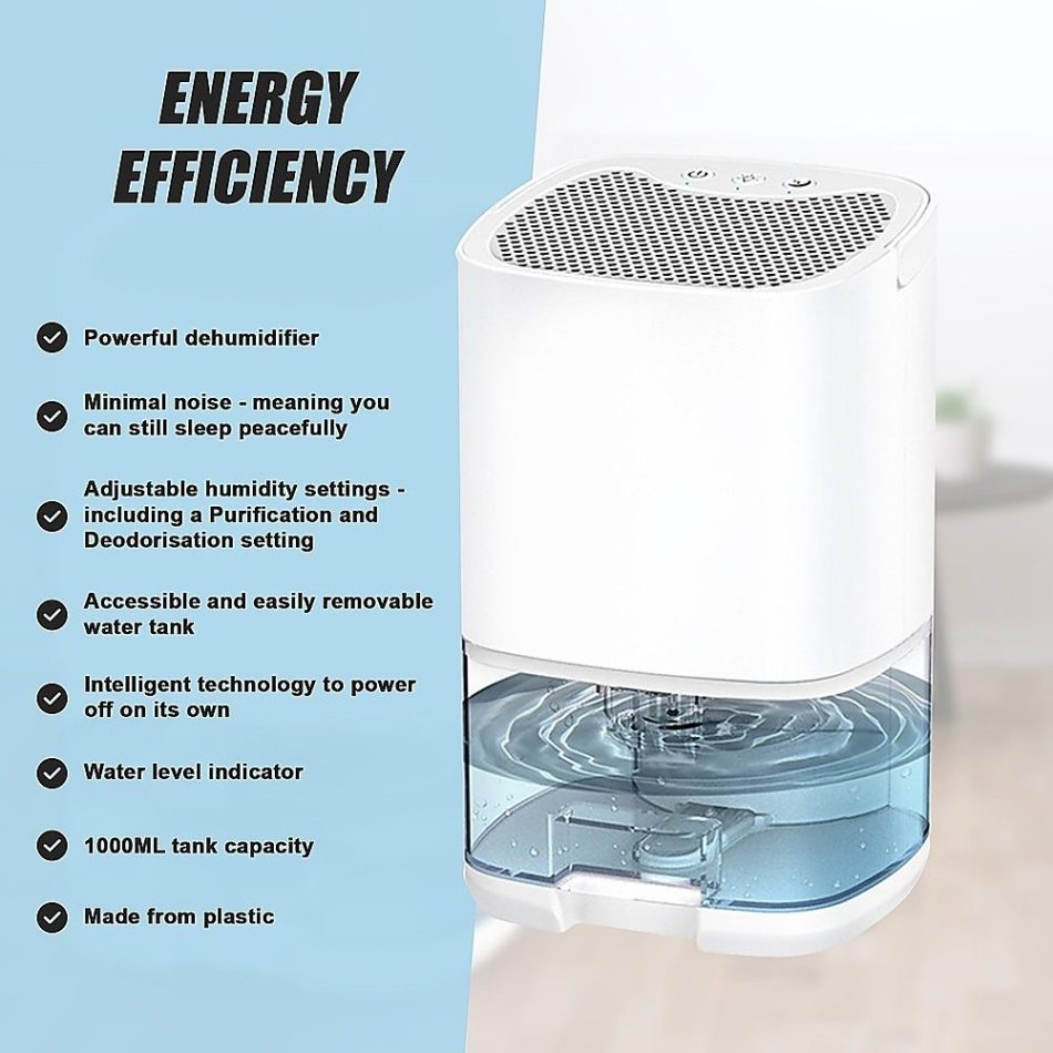 1000ML Mini Dehumidifier Portable Air Dryer Office Moisture Absorber Machine - Image 9