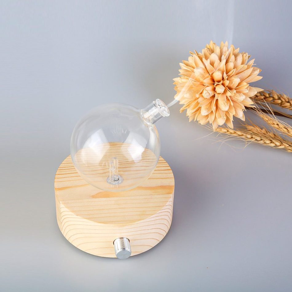 Geometry Round Nebuliser - Waterless Diffuser | Essential oil Burner | Aromatherapy| Home Fragrance - Image 2