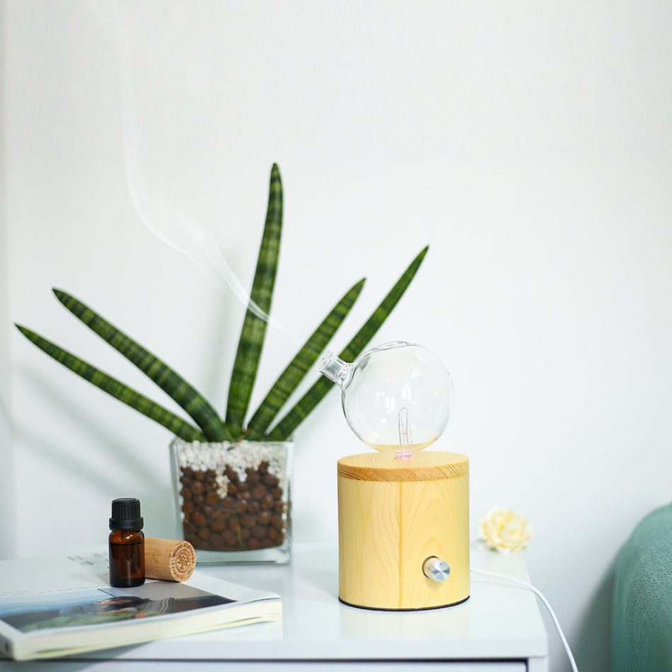 Geometry Cylinder Nebuliser - Waterless Diffuser | Essential oil Burner | Aromatherapy| Home Fragrance - Image 2