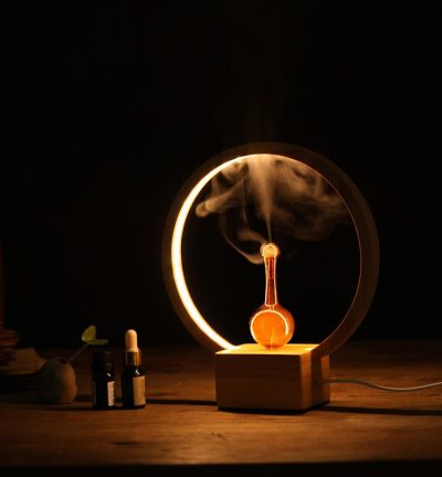 LUNA (Nebuliser+Ringlight) - Waterless Diffuser | Essential oil Burner | Aromatherapy| Home Fragrance