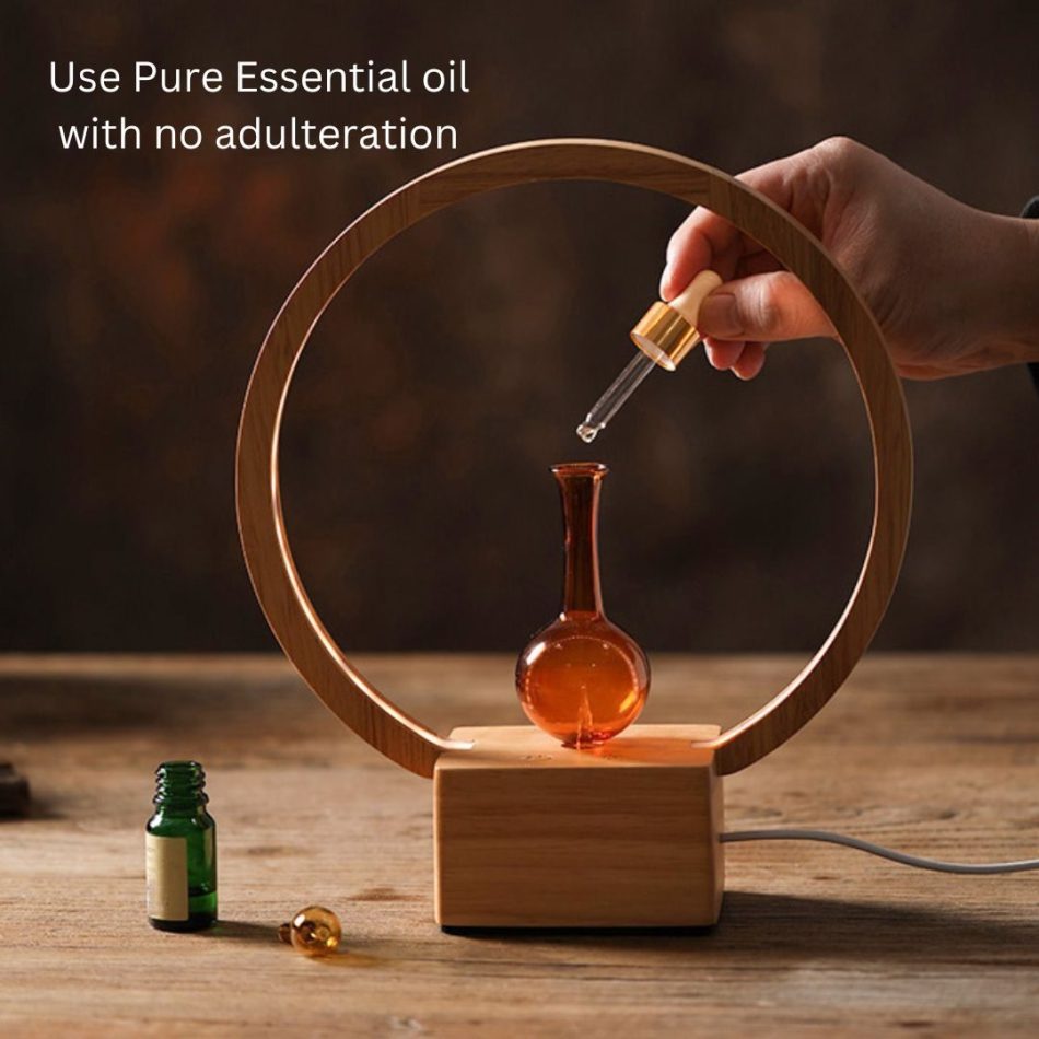 LUNA (Nebuliser+Ringlight) - Waterless Diffuser | Essential oil Burner | Aromatherapy| Home Fragrance - Image 3