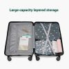 Smart Carry-On Luggage with Cup Holder & USB Charging Port - Pink Color Spinner Suitcase for Travel Convenience  24 inch - Image 5