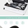 Smart Hard-Shell Luggage with USB Charging Port & Cup Holder - 20"Spinner Suitcase in Back - Image 3