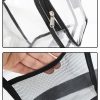 Clear PVC Shoulder Bag - Transparent Travel and Stadium-Approved Tote with Zipper(Pink) - Image 5