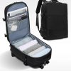 Multi-Compartment Travel Backpack with Shoe Storage and Wet-Dry Separation (Black)31cm(L)*17cm(W)*42cm(H)