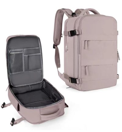 Multi-Compartment Travel Backpack with Shoe Storage and Wet-Dry Separation (lotus pink)31cm(L)*17cm(W)*42cm(H)