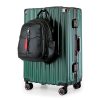 Aluminum Alloy Hard-Shell Suitcase with TSA Lock -20" Spinner Luggage in Green - Image 2