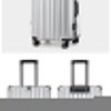 Aluminum Alloy Hard-Shell Suitcase with TSA Lock -20" Spinner Luggage in Silver - Image 2