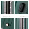 Aluminum Alloy Hard-Shell Suitcase with TSA Lock -20" Spinner Luggage in White - Image 3