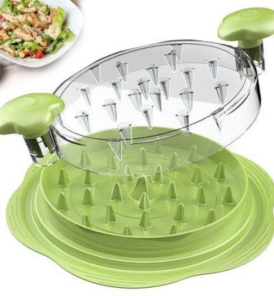 2pcs Green New Chicken Shredder - Effortless Chicken Breast Shredding Tool for Meal Prep and Baby Food