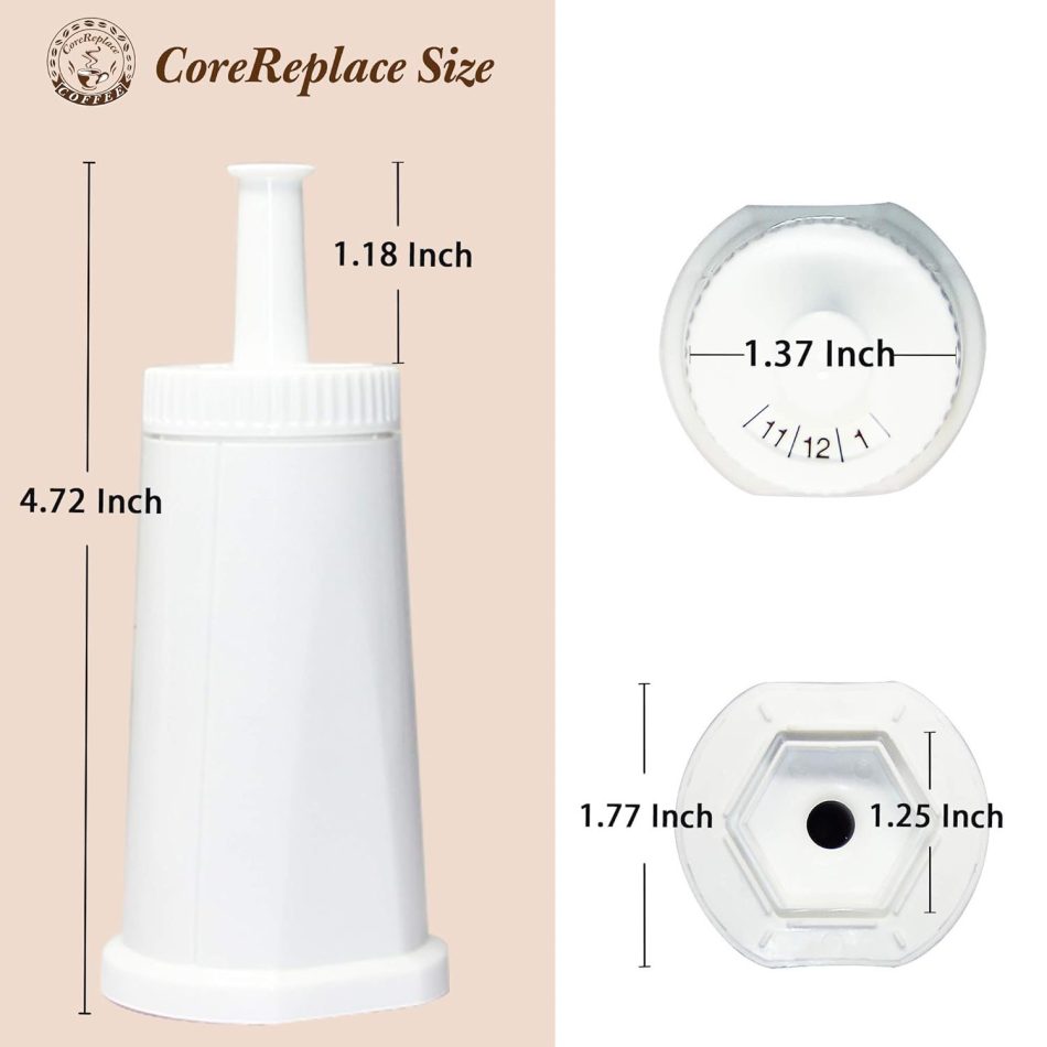 Breville BES008 Replacement Coffee Machine Filter – Water Descaling, Deodorizing & Purification Filter (2-Pack) - Image 5