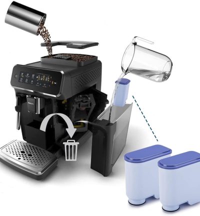 Philips Coffee Machine Filter – Compatible CA6903 Activated Carbon Water Purifier, High-Quality Coffee Filter Cartridge for Improved Water Quality