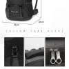 Large 60L Orange Waterproof Hiking Backpack for Travel, Camping, and Outdoor Adventures - Durable and Lightweight - Image 2