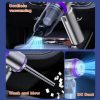 Gray ST-6653Plus Cordless Handheld Vacuum Cleaner - 16000PA Suction, 2000mAh Battery, Type-C Rechargeable - Image 4