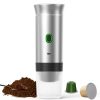 Green Portable Espresso Coffee Machine - Universal 3-in-1 Capsule, Coffee Powder, and Espresso Maker - Image 2