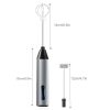 Rechargeable Electric Milk Frother, Handheld Foam Maker, Coffee Frothing Wand, Whisk for Milk, Coffee, and Baking - Image 2