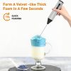 Rechargeable Electric Milk Frother, Handheld Foam Maker, Coffee Frothing Wand, Whisk for Milk, Coffee, and Baking - Image 4