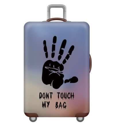 L 25-28 Inch Elastic Luggage Cover with Zipper, Travel Suitcase Protector, Scratch Resistant Luggage Cover