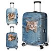 L 25-28 Inch Elastic Luggage Cover with Zipper, Travel Suitcase Protector, Scratch Resistant Luggage Cover - Image 2