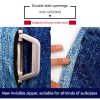 L 25-28 Inch Elastic Luggage Cover with Zipper, Travel Suitcase Protector, Scratch Resistant Luggage Cover - Image 5