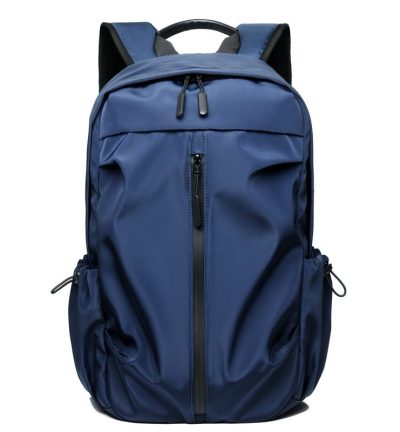 Blue Business Casual Laptop Backpack with USB Charging Port - Travel, Work, and Student Use