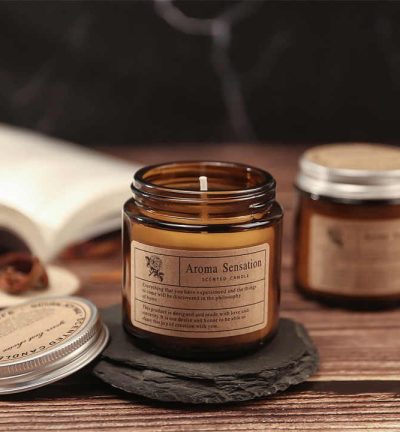 Fig (Ficus Carica) Aromatherapy Scented Candle - Hand-Poured Soy Wax Candle for Relaxation and Home Decor
