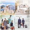 Light Blue Travel Packing Cube Set - 7-Piece Luggage Organizer for Clothes, Toiletries, and Accessories - Image 2